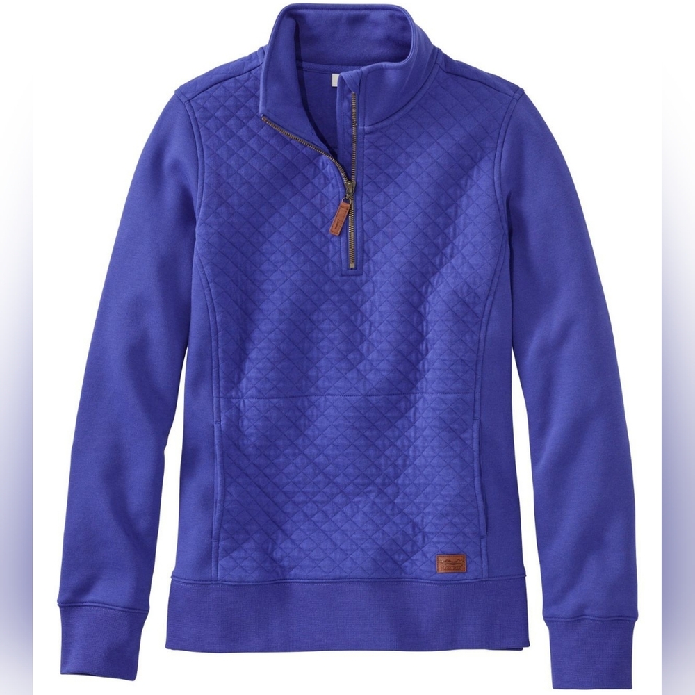 L.L. Bean Quilted Quarter Zip Pullover
